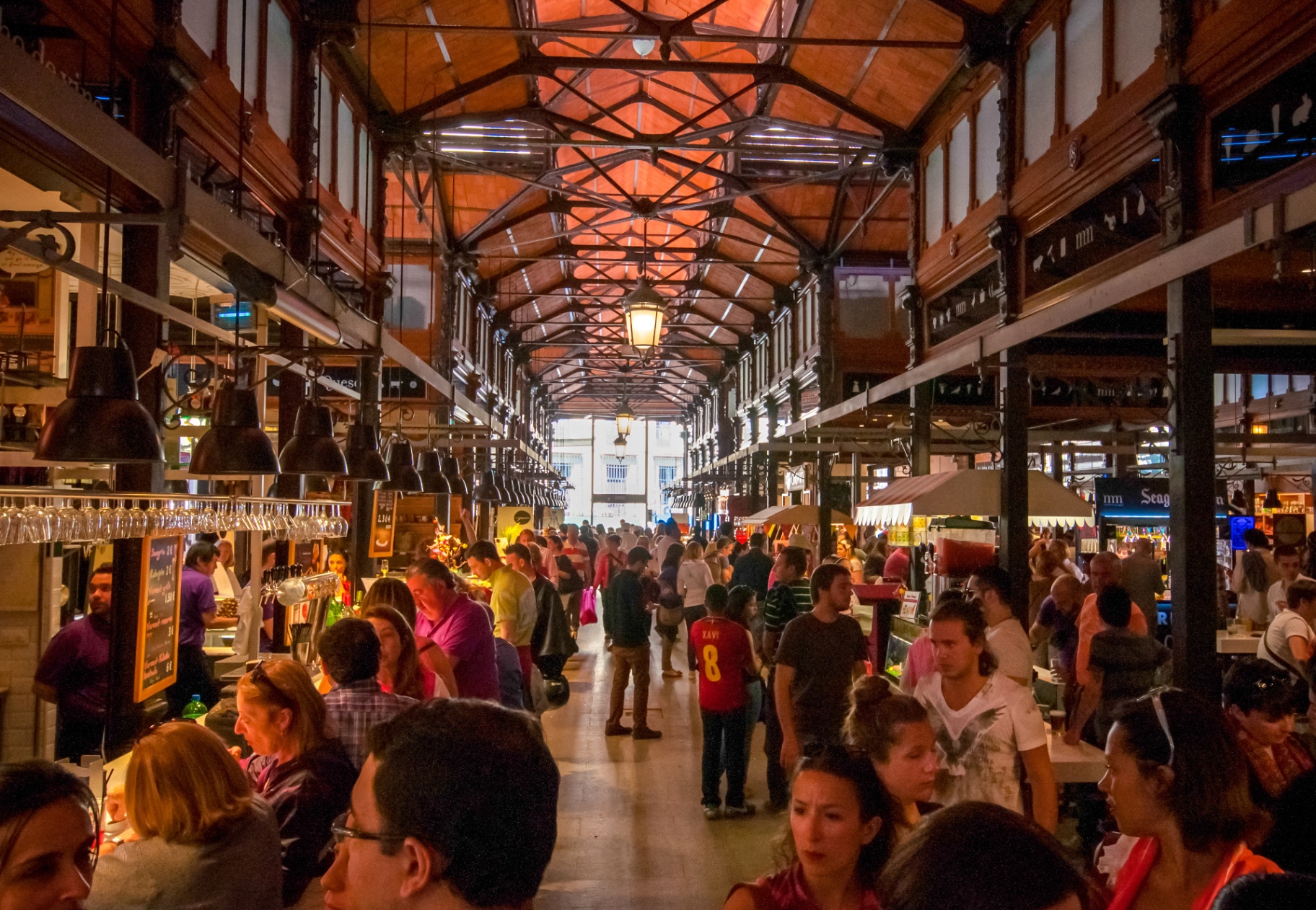 Mercado de San Miguel food market in Madrid
